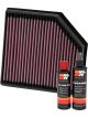 K&N Air Filter 33-2972 + Recharge Kit