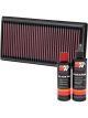 K&N Air Filter 33-2981 + Recharge Kit