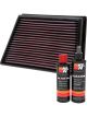 K&N Air Filter 33-2991 + Recharge Kit
