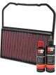 K&N Air Filter 33-2994 + Recharge Kit