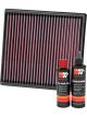 K&N Air Filter 33-2996 + Recharge Kit