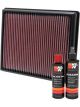 K&N Air Filter 33-2997 + Recharge Kit