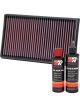 K&N Air Filter 33-3005 + Recharge Kit
