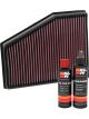 K&N Air Filter 33-3013 + Recharge Kit