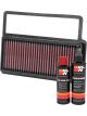 K&N Air Filter 33-3014 + Recharge Kit