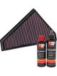 K&N Air Filter 33-3021 + Recharge Kit