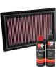 K&N Air Filter 33-3034 + Recharge Kit
