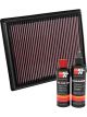 K&N Air Filter 33-3035 + Recharge Kit
