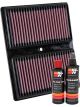 K&N Air Filter 33-3037 + Recharge Kit
