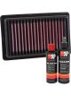 K&N Air Filter 33-3043 + Recharge Kit
