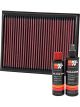 K&N Air Filter 33-3059 + Recharge Kit