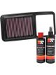 K&N Air Filter 33-3066 + Recharge Kit