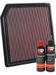 K&N Air Filter 33-3069 + Recharge Kit