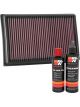 K&N Air Filter 33-3111 + Recharge Kit