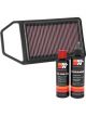 K&N Air Filter 33-3114 + Recharge Kit