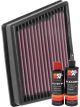 K&N Air Filter 33-3117 + Recharge Kit