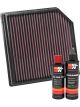 K&N Air Filter 33-3127 + Recharge Kit