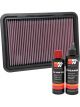 K&N Air Filter 33-3130 + Recharge Kit