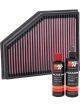K&N Air Filter 33-3134 + Recharge Kit