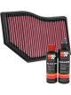 K&N Air Filter 33-3139 + Recharge Kit