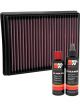 K&N Air Filter 33-3152 + Recharge Kit