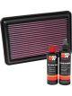K&N Air Filter 33-5016 + Recharge Kit