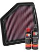 K&N Air Filter 33-5037 + Recharge Kit