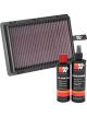 K&N Air Filter 33-5046 + Recharge Kit