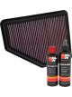 K&N Air Filter 33-5051 + Recharge Kit