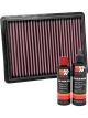 K&N Air Filter 33-5069 + Recharge Kit