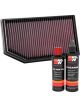 K&N Air Filter 33-5076 + Recharge Kit