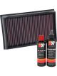 K&N Air Filter 33-5084 + Recharge Kit