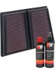 K&N Air Filter 33-5085 + Recharge Kit