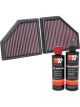 K&N Air Filter 33-5086 + Recharge Kit