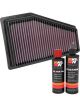 K&N Air Filter 33-5089 + Recharge Kit