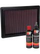 K&N Air Filter 33-5091 + Recharge Kit