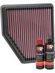 K&N Air Filter 33-5095 + Recharge Kit