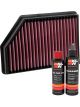 K&N Air Filter 33-5098 + Recharge Kit
