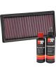 K&N Air Filter 33-5101 + Recharge Kit