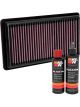 K&N Air Filter 33-5103 + Recharge Kit