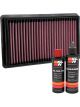 K&N Air Filter 33-5106 + Recharge Kit