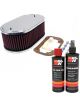 K&N Air Filter 56-1060 + Recharge Kit