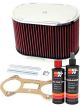K&N Air Filter 56-1230 + Recharge Kit