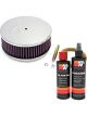 K&N Air Filter 56-9138 + Recharge Kit