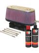 K&N Air Filter 59-4542 + Recharge Kit