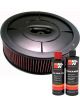 K&N Air Filter 61-2000 + Recharge Kit
