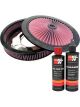 K&N Air Filter 66-3000 + Recharge Kit
