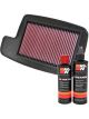 K&N Air Filter AC-6504 + Recharge Kit