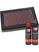 K&N Air Filter AL-1004 + Recharge Kit