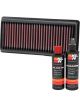 K&N Air Filter BA-2012 + Recharge Kit